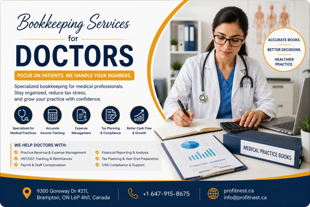 Bookkeeping Services for Doctors