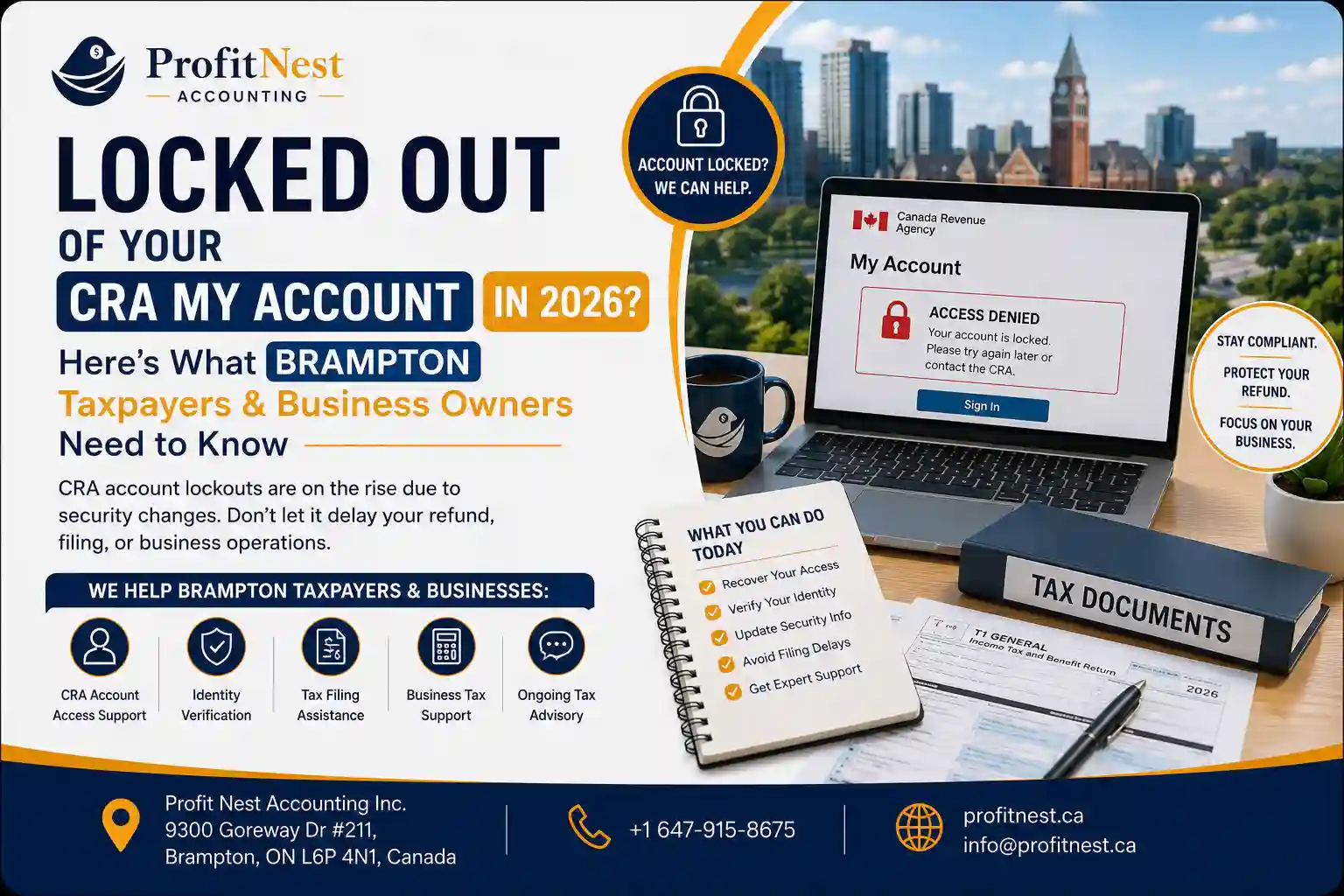 CRA account locked out 2026