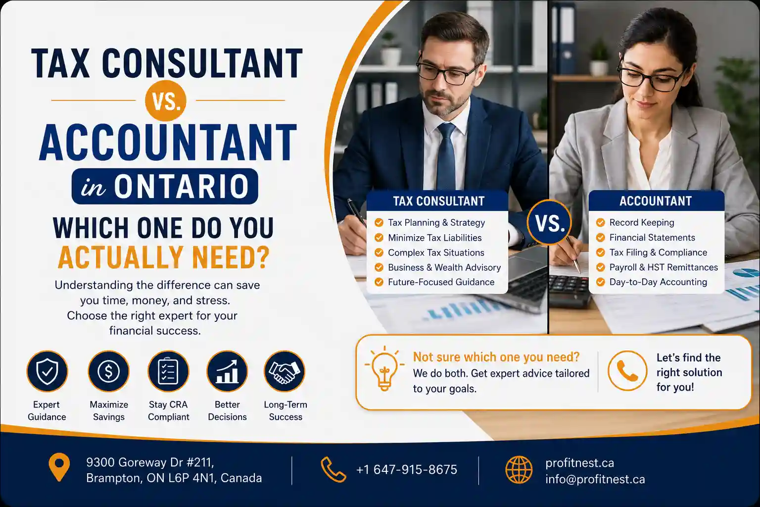Tax Consultant vs. Accountant in Ontario